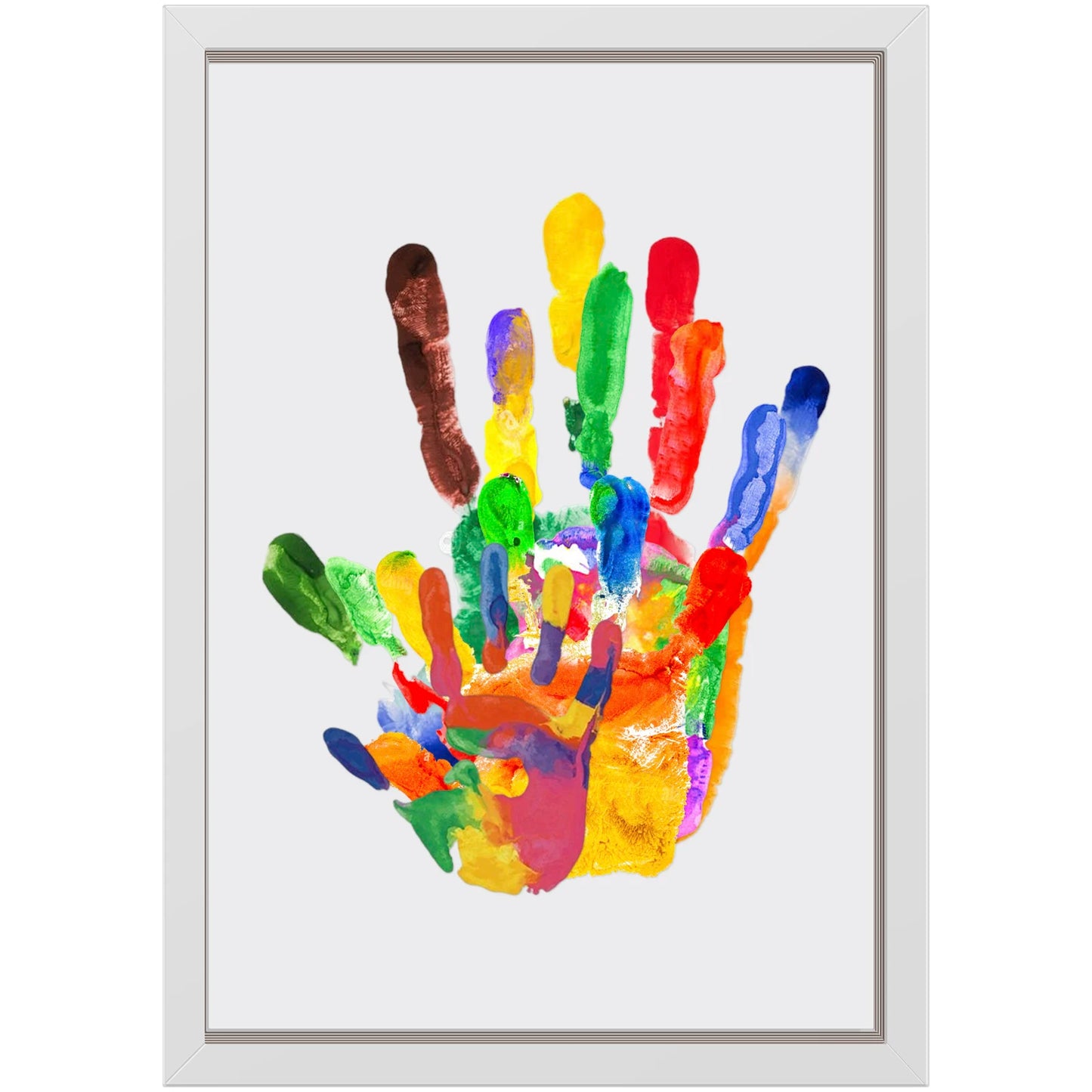 Cherished Memories Family Handprint Kit - DIY Keepsake Frame for Newborn Handprints & Footprints