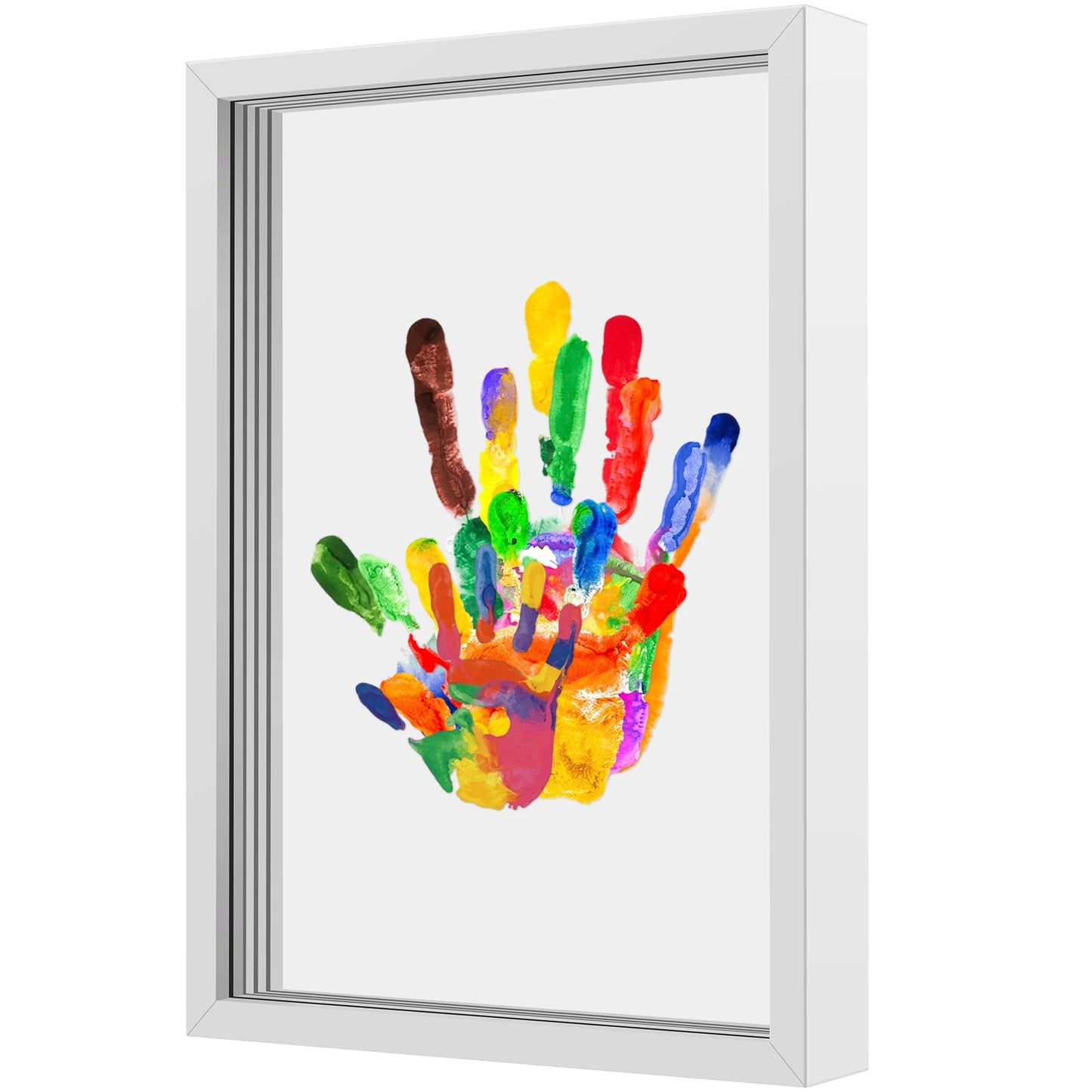 Cherished Memories Family Handprint Kit - DIY Keepsake Frame for Newborn Handprints & Footprints