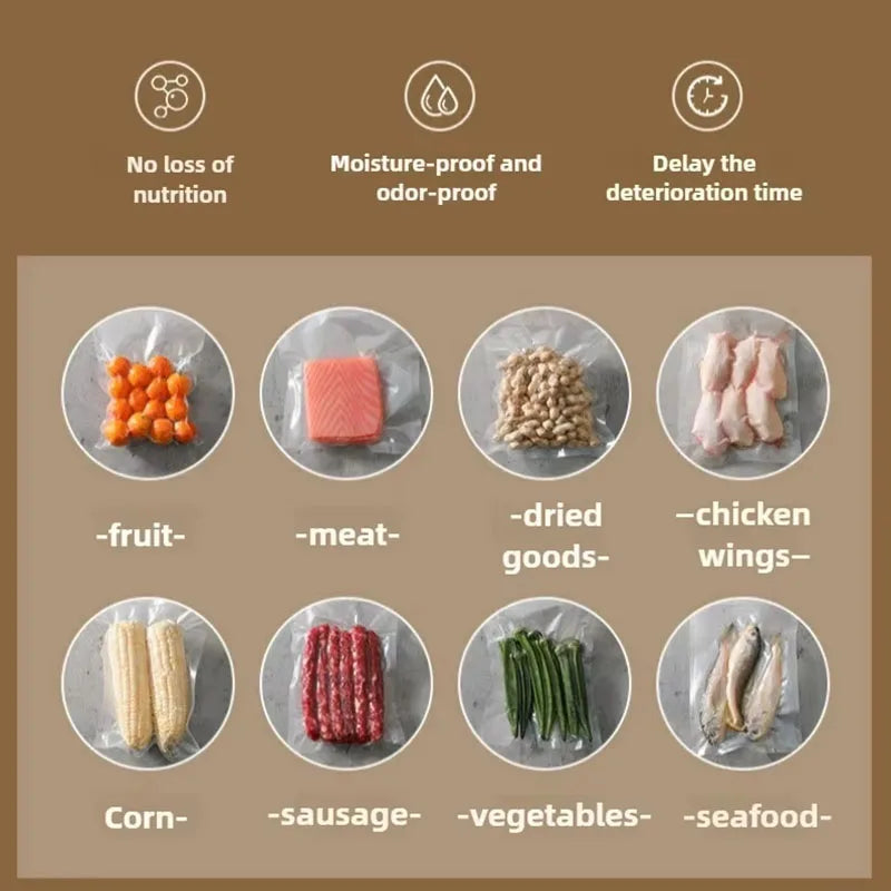 Portable Automatic Food Vacuum Sealing Machine 