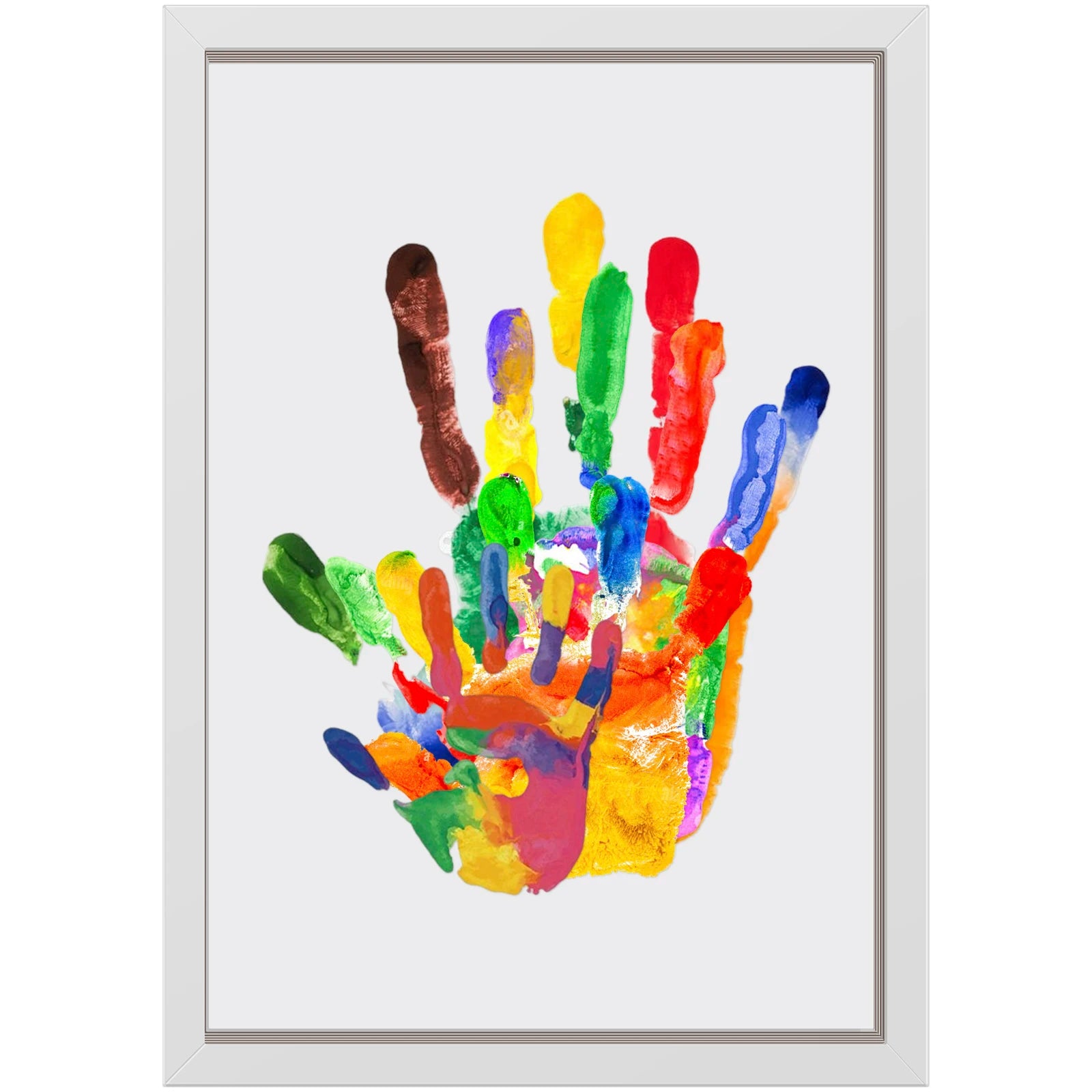Cherished Memories Family Handprint Kit - DIY Keepsake Frame for Newborn Handprints & Footprints